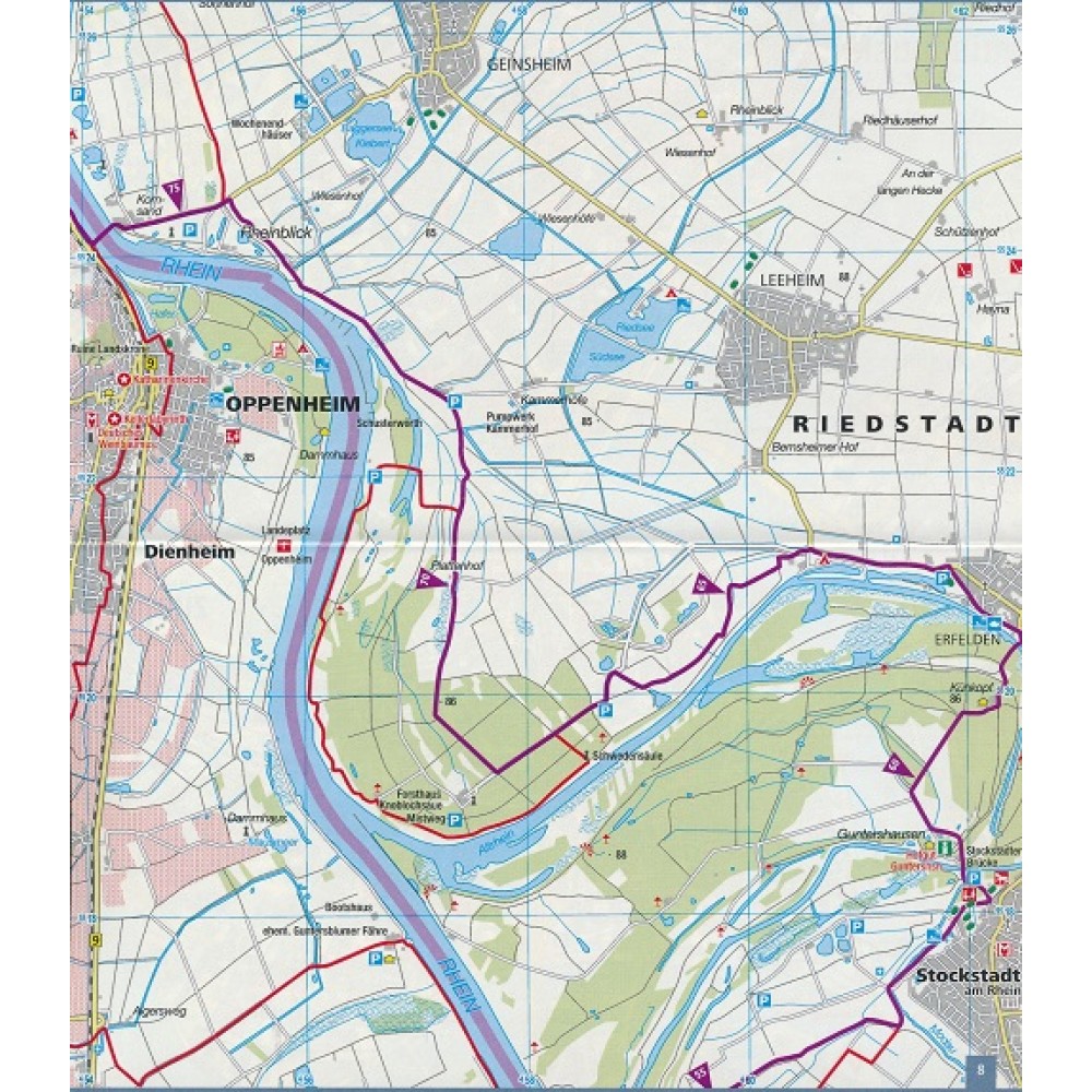 Rheinradweg 2 Kompass Mannheim-Köln